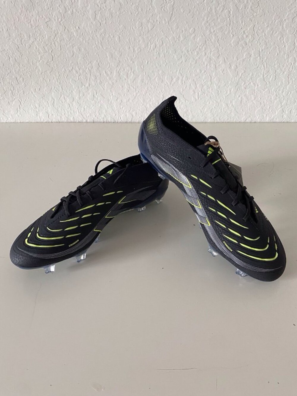 adidas Predator Elite FG Soccer Cleats JI1085 Electric Stealth Pack Men's Sz 6.5